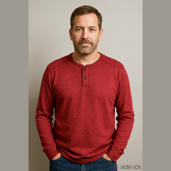 Roundtree & Yorke Red Long Sleeve Performance Shirt XXL - Picture 1 of 9